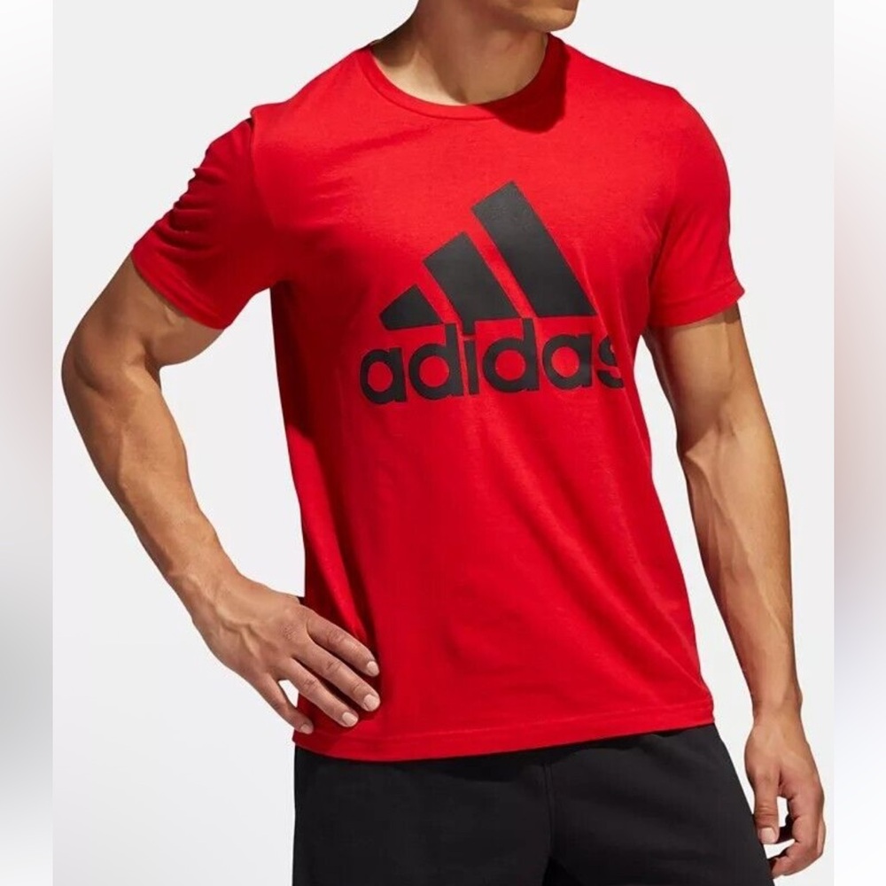 Men’s Adidas Red Short Sleeve Tee